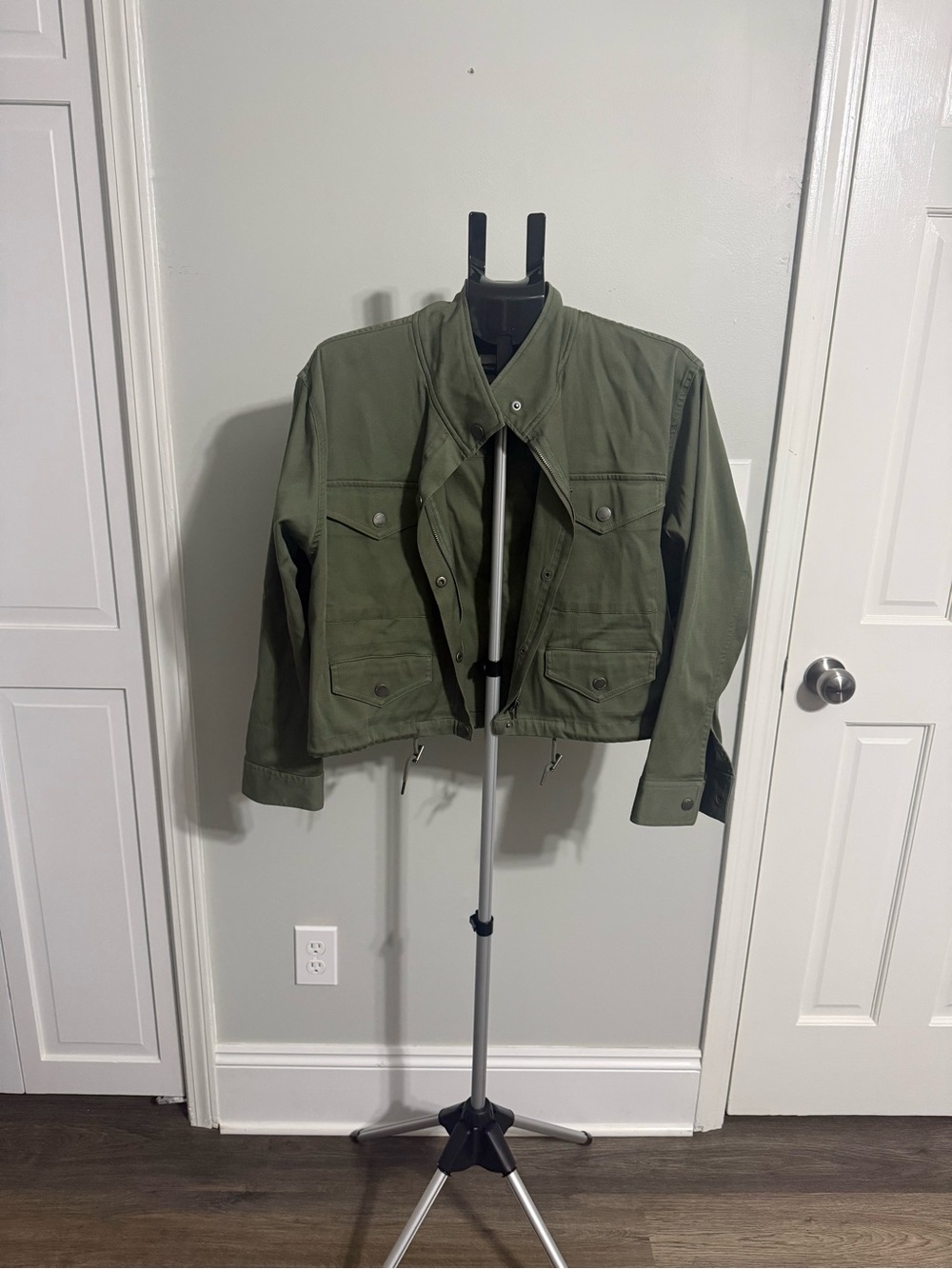 Liverpool Olive Utility Bomber Jacket